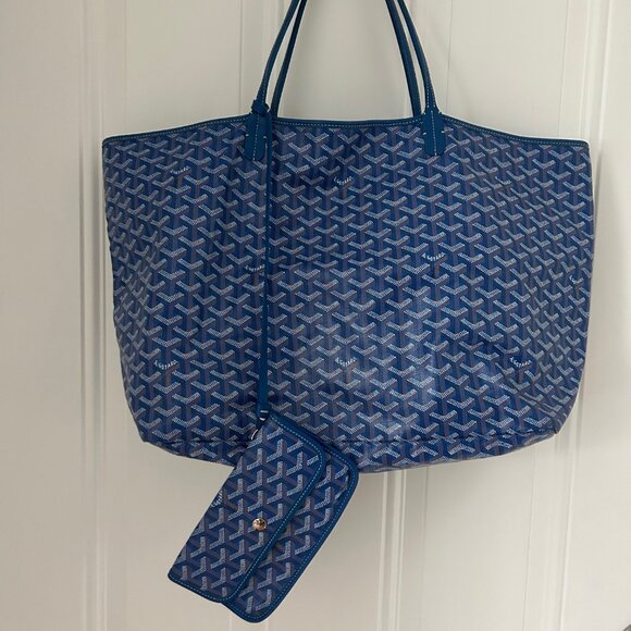 Goyard Handbags - Goyard Saint Louis GM Bag - Sky Blue